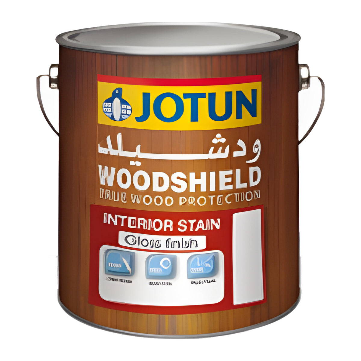 Jotun Woodshield interior wood stain gloss finish tin