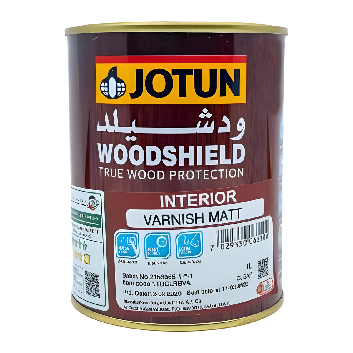 Jotun Woodshield interior clear matt varnish tin