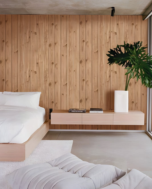 Korean Wallpaper in a room, natural collection