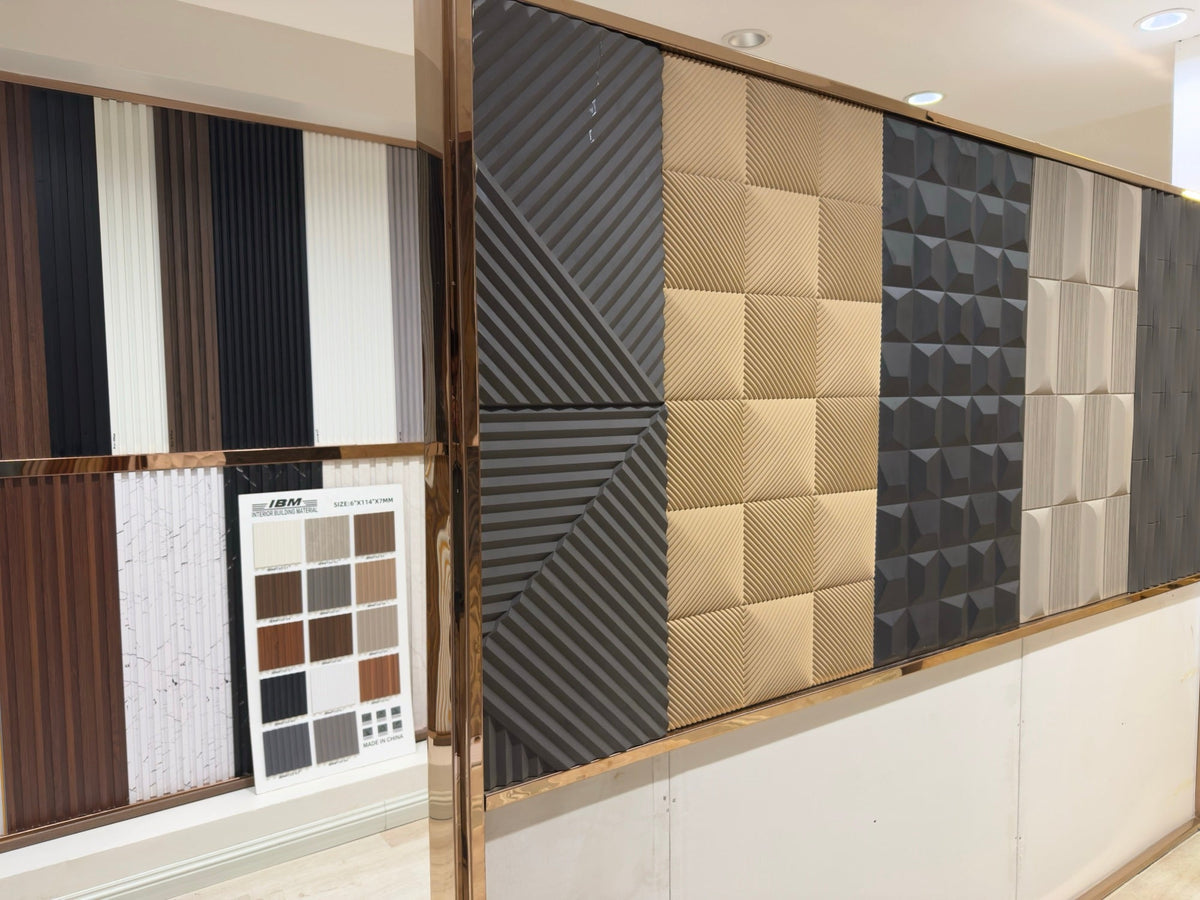 3D panels and fluted panel samples