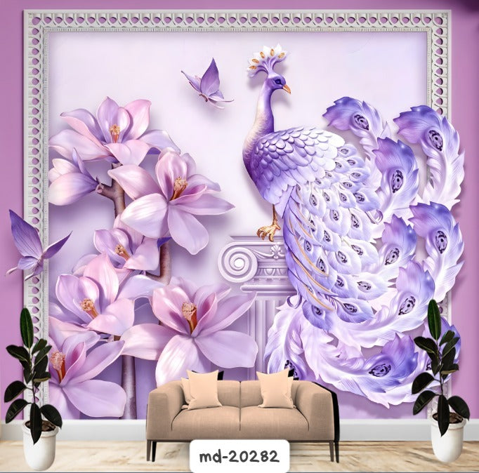 Wall mural MD-20282, 3d flowers