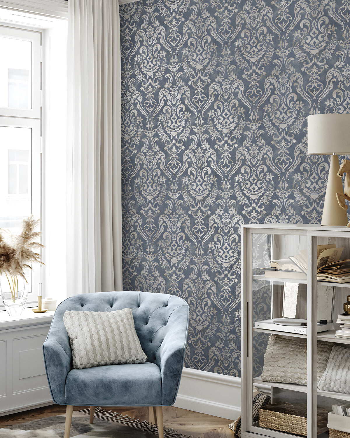Korean Wallpaper in a room, steps collection